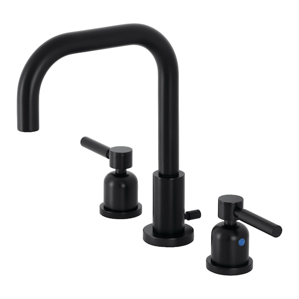 Kingston Brass FSC8930DL Concord Widespread Bathroom Faucet W/Brass Pop-Up, Matte Blk FSC8930DL - main